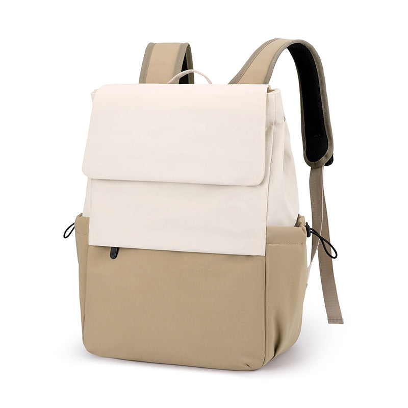 Simple Contrast Color Junior Large Capacity Leisure Backpack