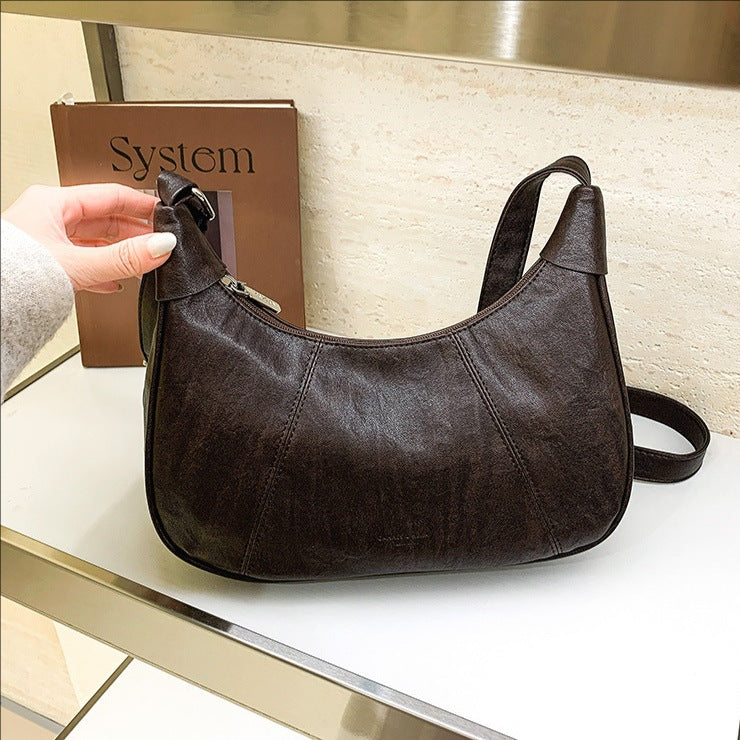 Women's Retro Fashion Spring High-grade Simple Commute Underarm Bag