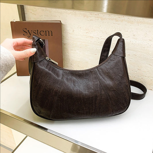 Women's Retro Fashion Spring High-grade Simple Commute Underarm Bag