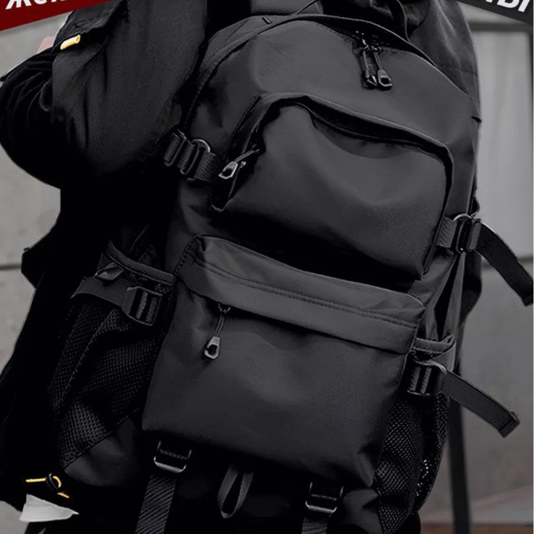 Simple Trendy Textured Large Capacity Western Backpacks