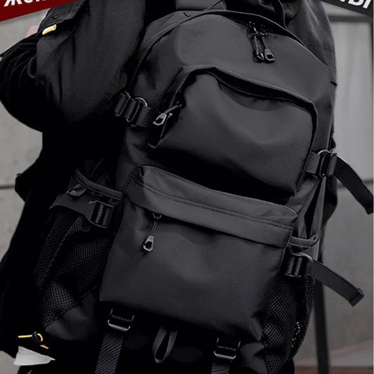 Simple Trendy Textured Large Capacity Western Backpacks