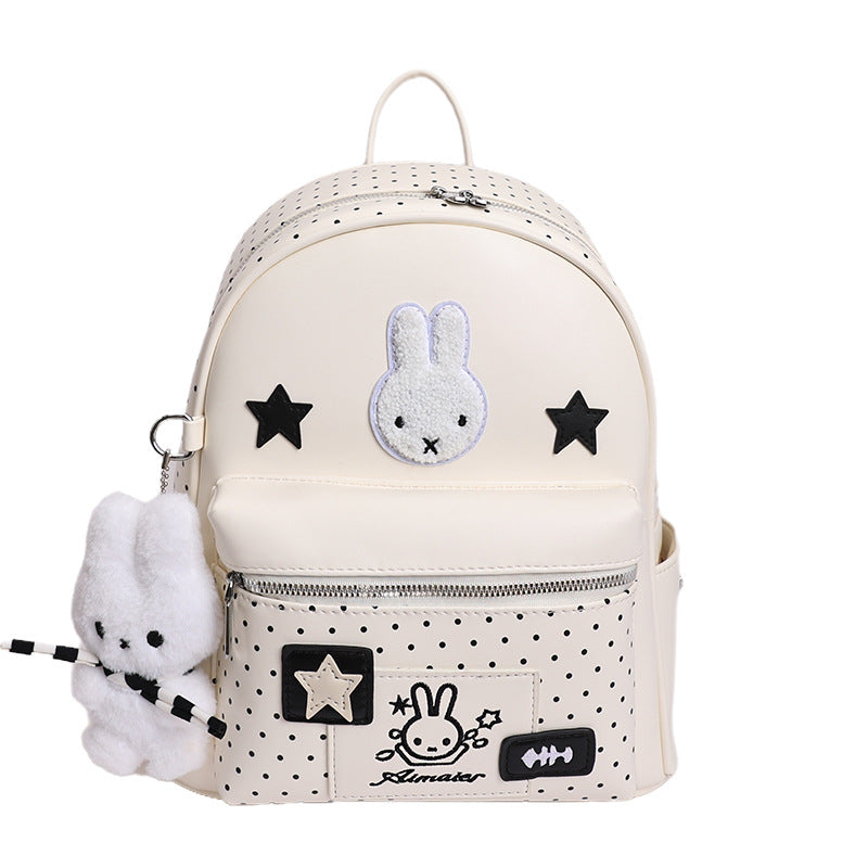 Women's Cute Polka Dot Lightweight Good-looking Large Capacity Women's Backpack