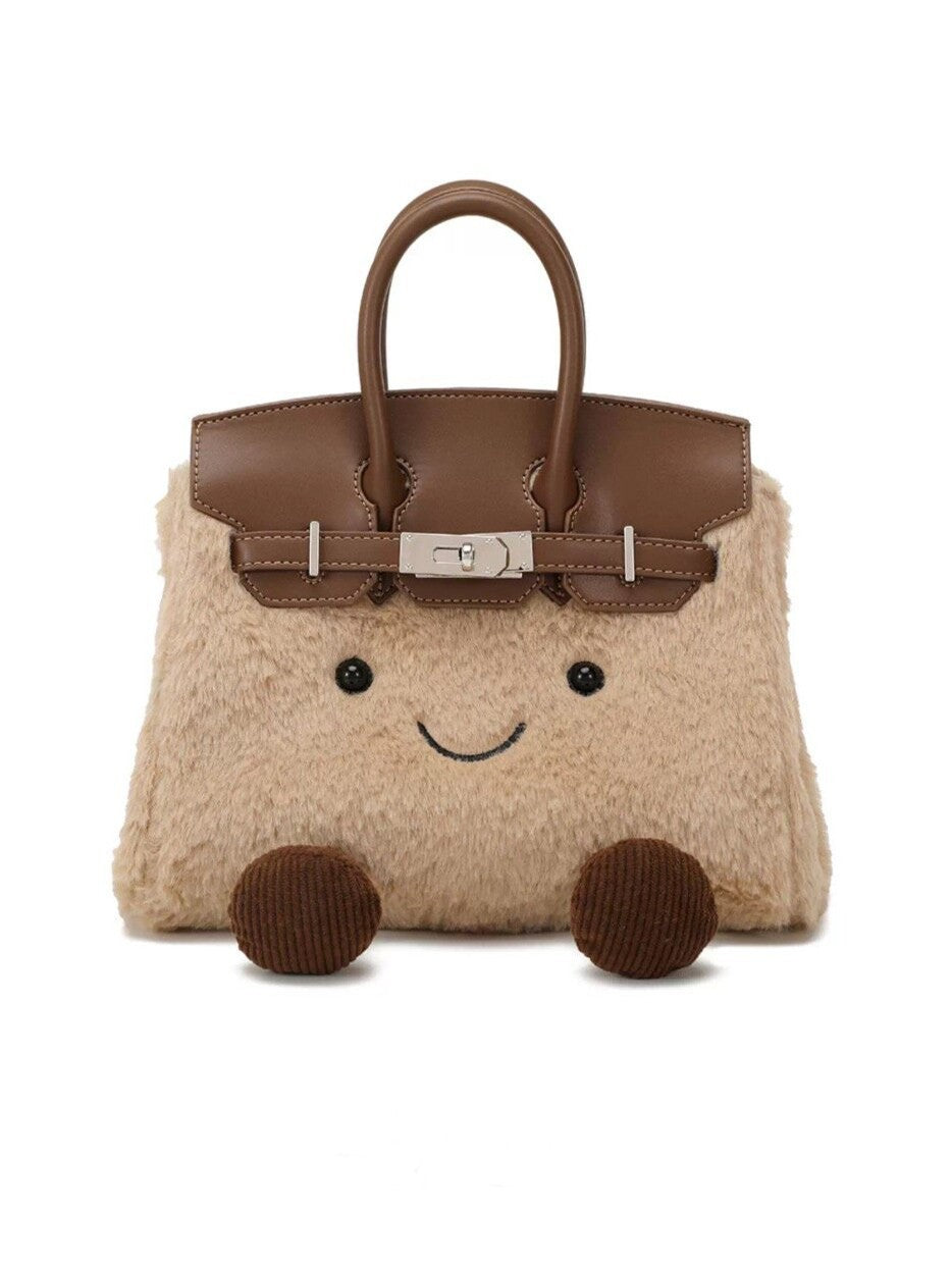 Design Style Doll Knock Cute Plush Women's Handbag