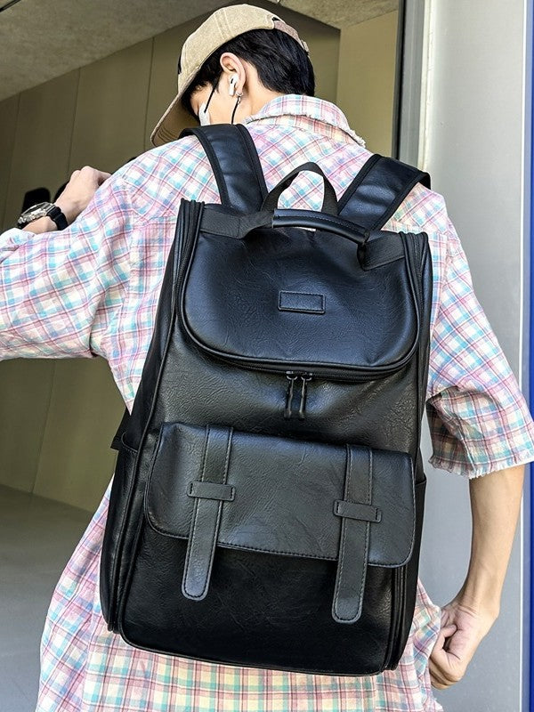 Men's Trendy Large Capacity Simplicity College Style Leisure Backpack