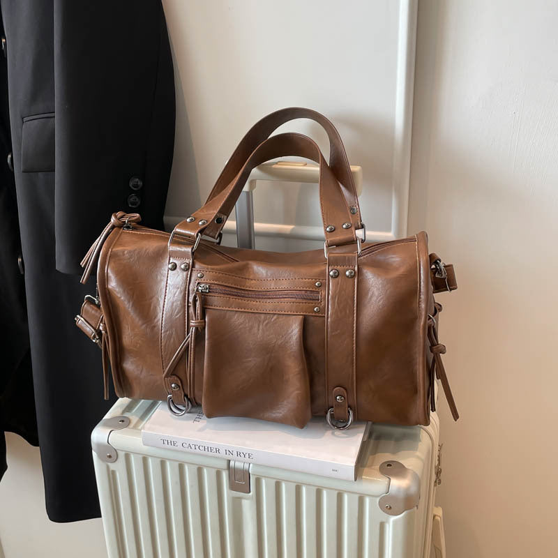 Large Capacity Commuter Female Winter Personality Trendy Tote Bag