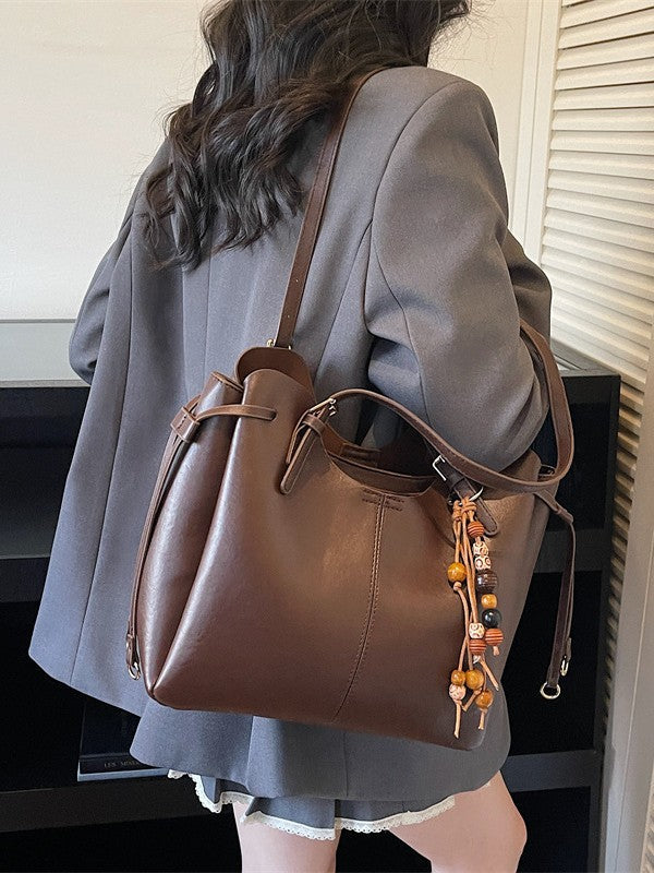 Women's Folding Big Advanced Texture Commuter Large Capacity Simple Women's Shoulder Bag