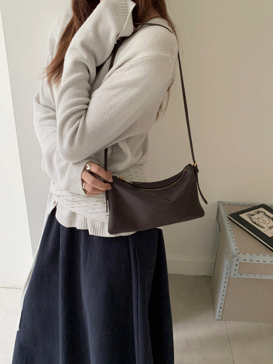Women's Sheepskin Versatile Exquisite Carrying Genuine Leather Women's Messenger Bag
