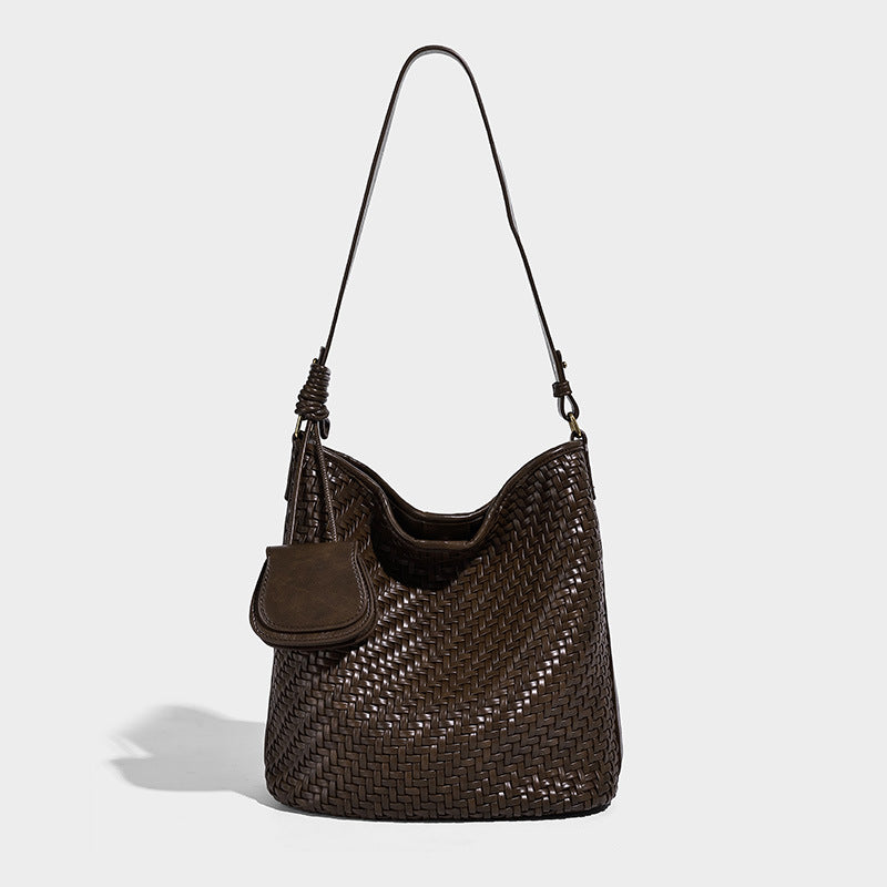 High-grade Hand-woven Large Capacity Totes Underarm Tote Bag