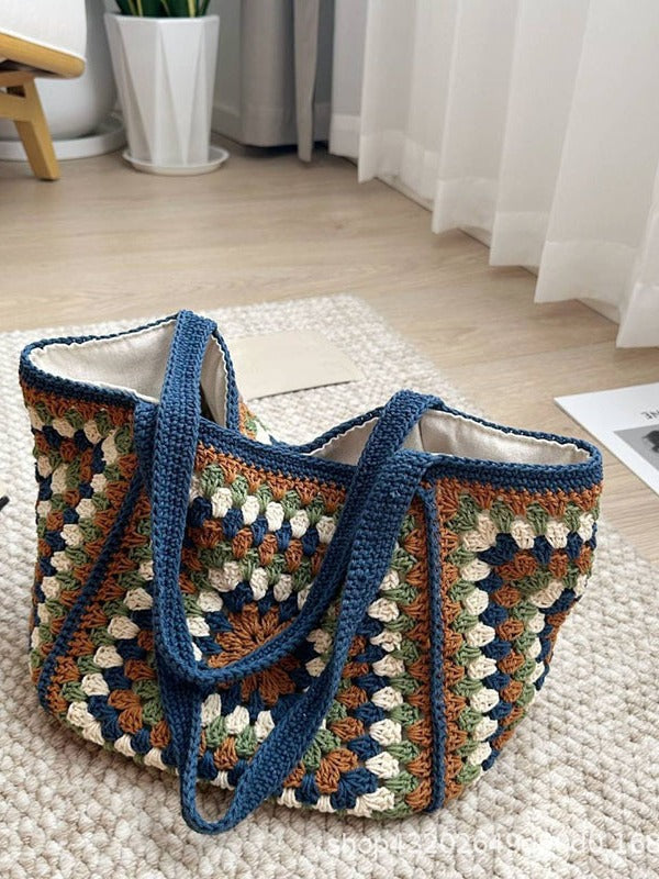 Gao Grandma Ge Straw Summer Graphy Women's Shoulder Bag
