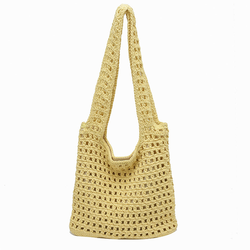 Women's Idle Style Summer Fashion Hand-woven Large Capacity Tote Bag