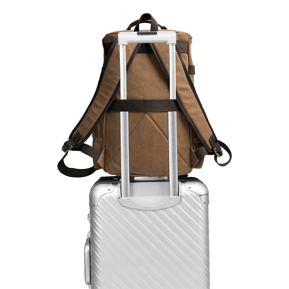 Glamorous Retro Canvas Large Capacity Durable Backpacks