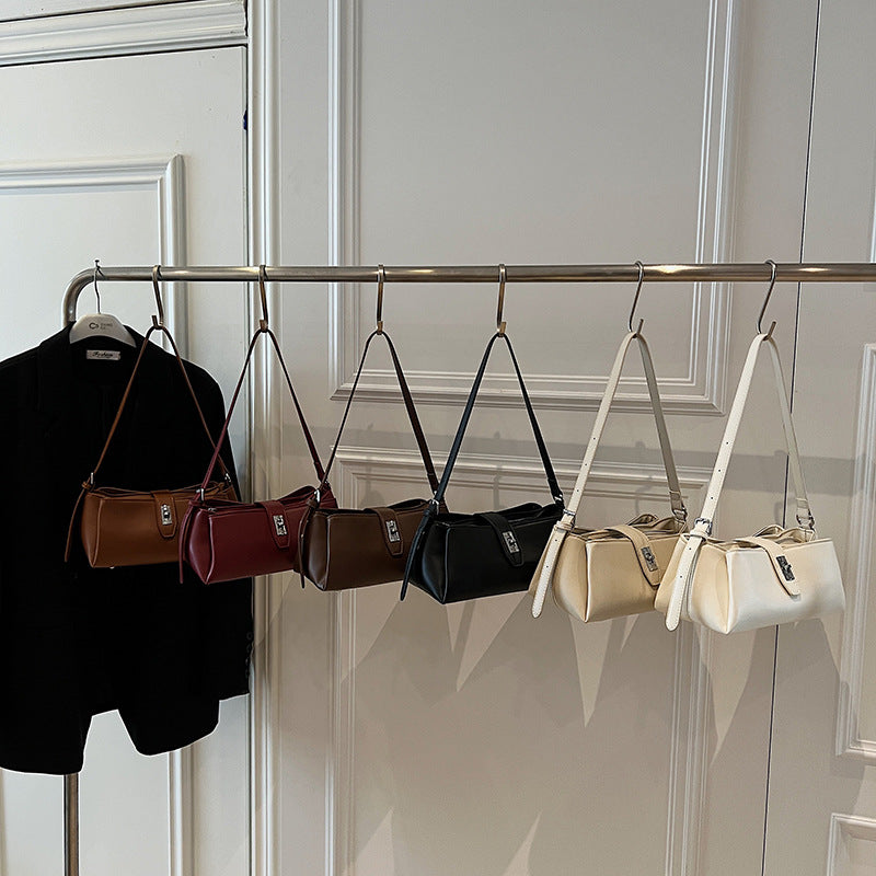 Simplicity Niche Female Summer Western Texture Leisure Underarm Bag