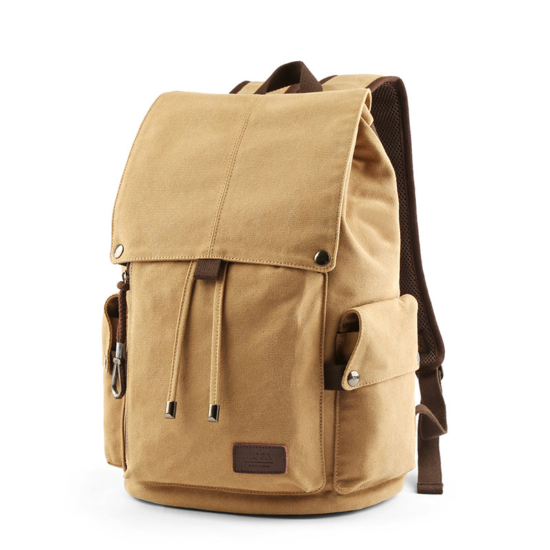 Men's Canvas Trendy Large Capacity Computer Leisure Backpack