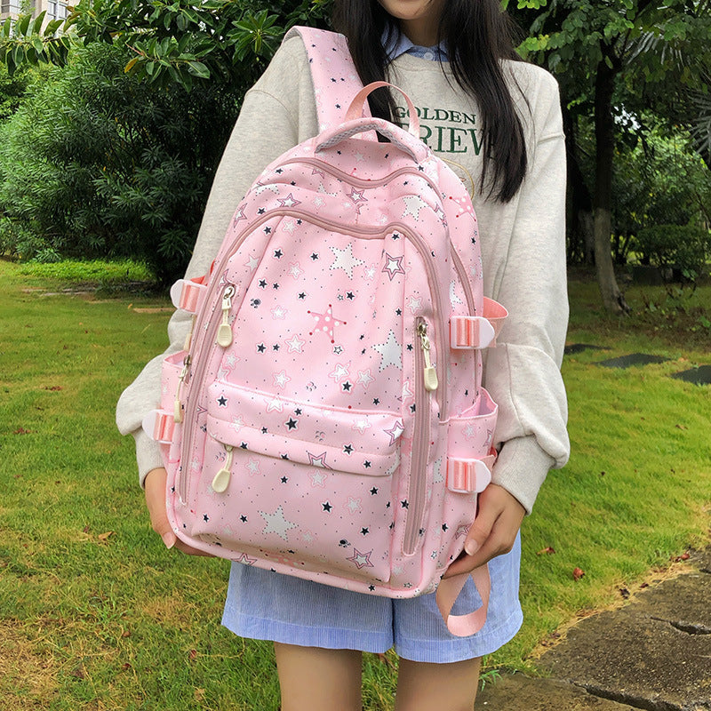 Korean Style Good-looking Early High College Simple Backpacks