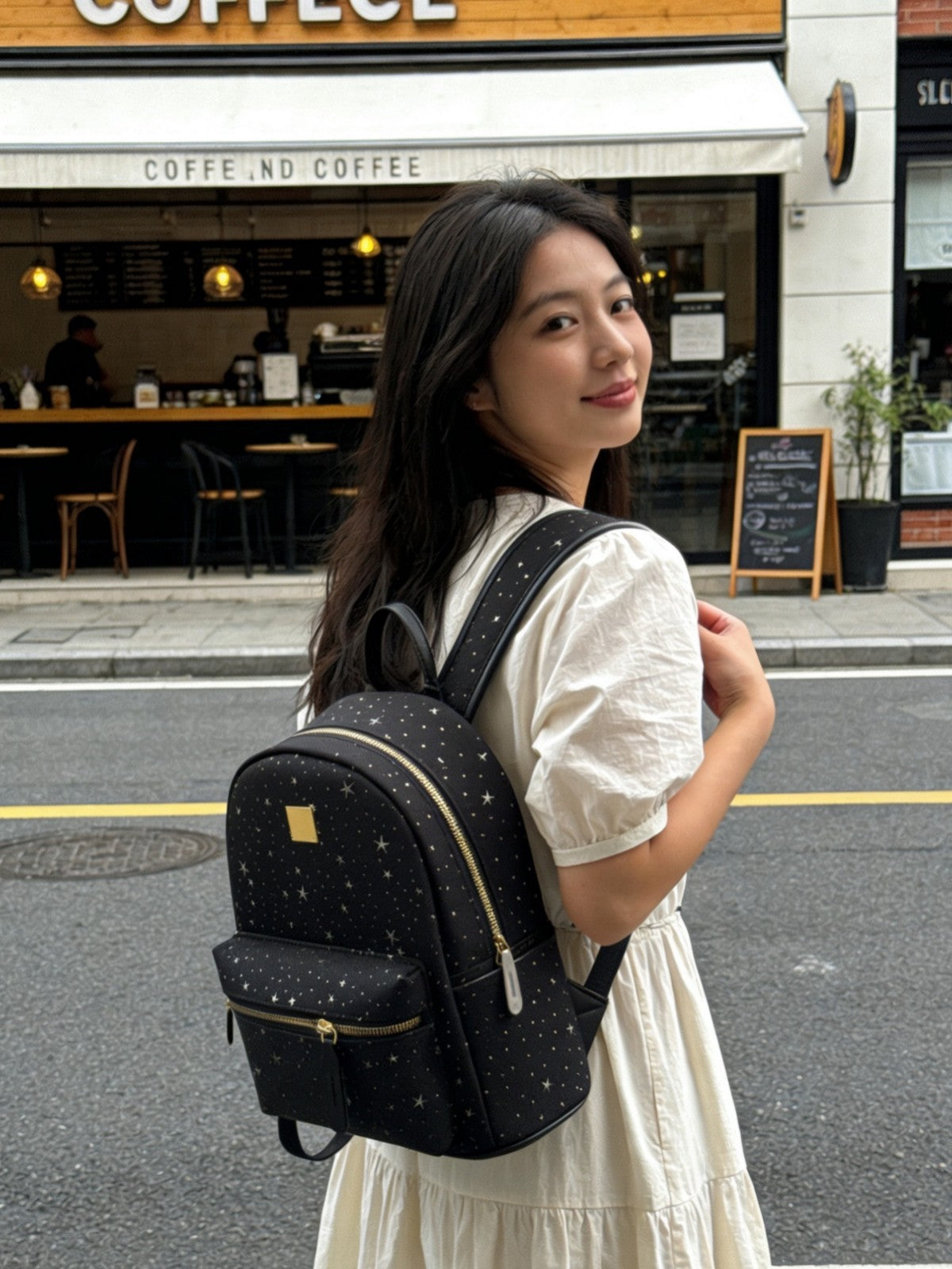 Women's Embroidery Mini Korean Style Commuter Women's Backpack