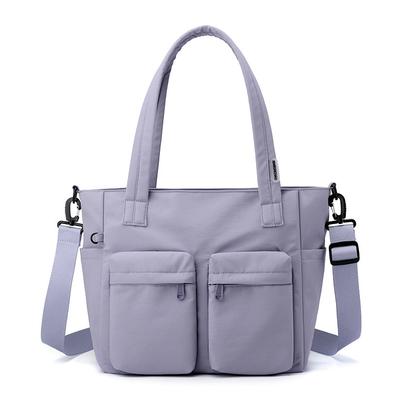 Women's Nylon Cloth Large Capacity Simple Hand Tote Bag