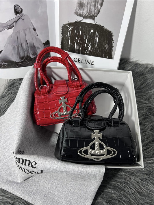 Version Dowager Waste Saturn Portable Chain Mini Crocodile Pattern Bags