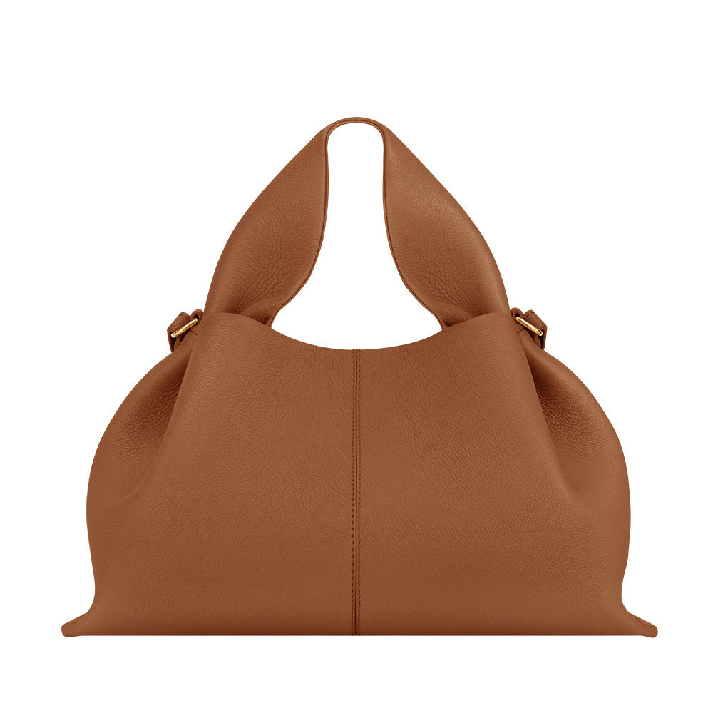 Women's Cloud Genuine Leather French Niche Dumpling Bags