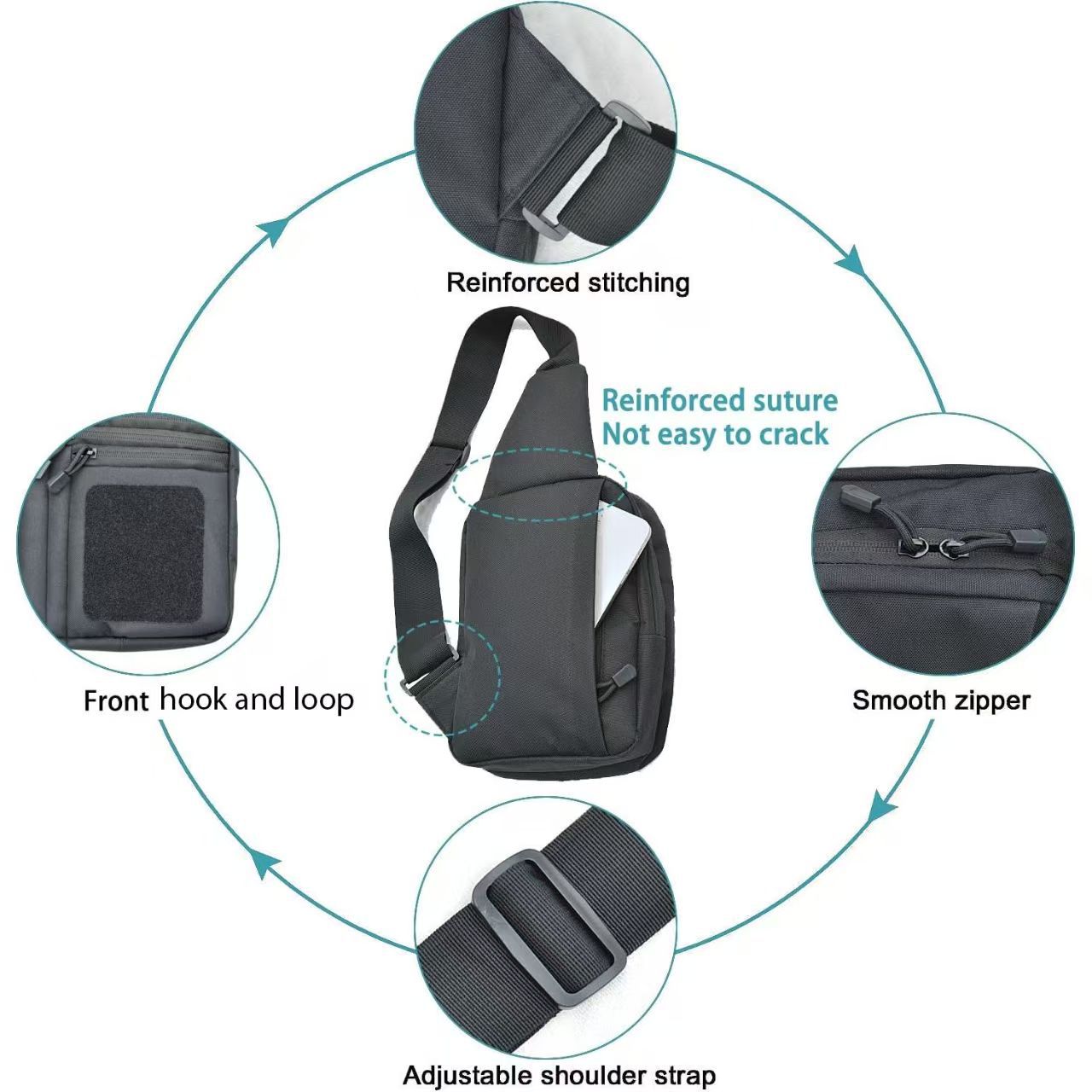 Women's & Men's Portable Multifunctional Sunday Biking Mountain Climbing Men's Messenger Bag