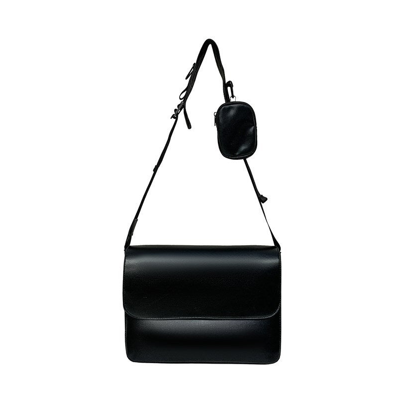Men's Korean Street Unisex Style Simple Design Men's Messenger Bag