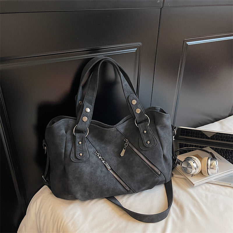 Women's Simple Frosted Large Capacity Totes Handbags