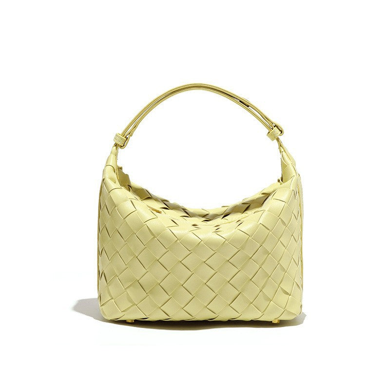 Women's Woven Niche Western Style Hand Carrying Lunch Box Commuter Underarm Bag