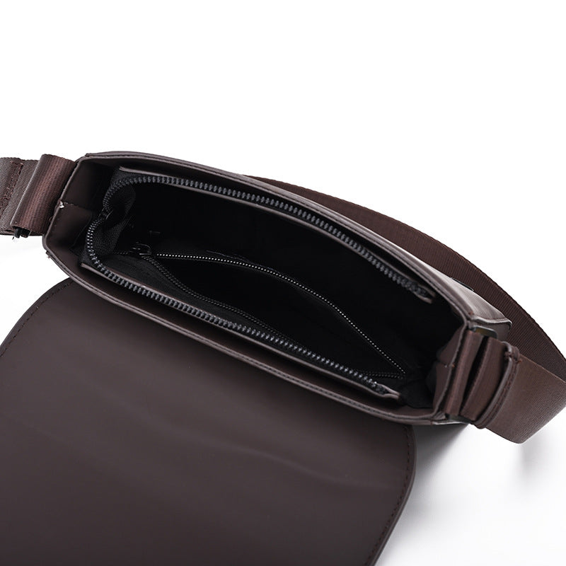 Men's Strong Magnetic Snap Trendy Simple Personality Printed Men's Messenger Bags