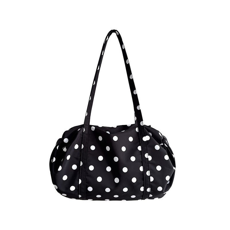 Women's High-grade Polka Dot Top Handled Fashion Large Capacity Women's Shoulder Bag