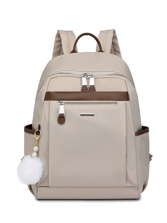 Nylon Korean Fashion Lightweight Simple Large Women's Backpack