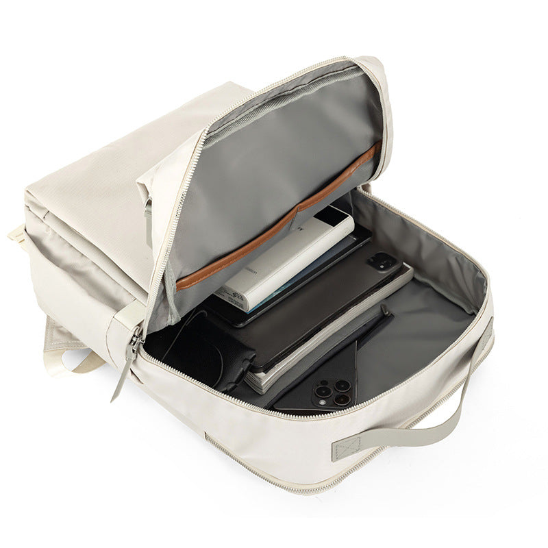 Computer Large Capacity College Simple Solid Color Business Backpack