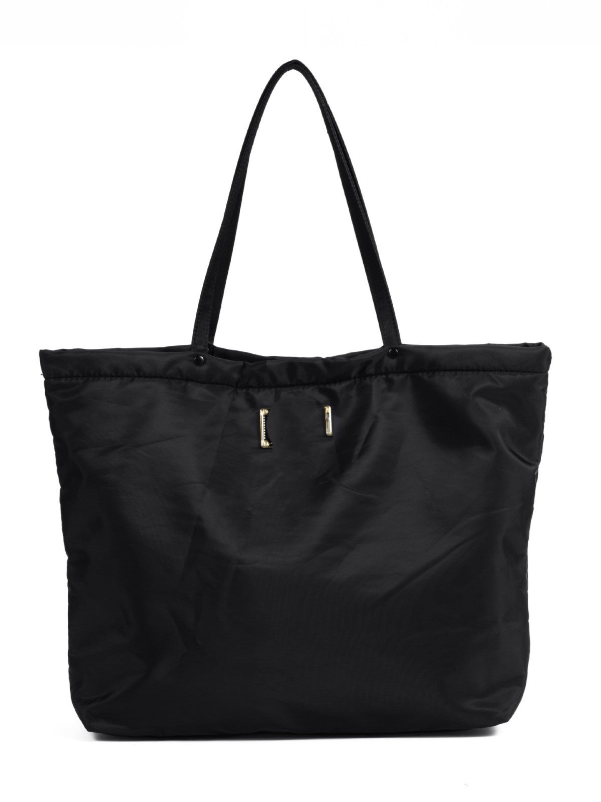 Women's Gift Portable Nylon Cloth Black Shopping Women's Handbag
