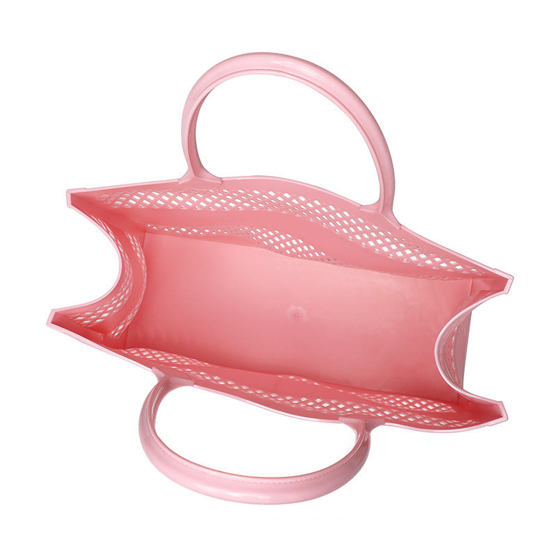 Gel Fashion Wild Large Capacity Candy Color Hollow Basket Vegetable Bags