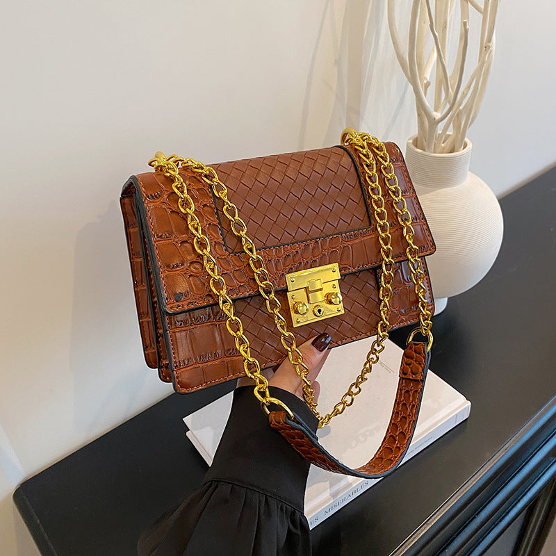 Charming Graceful Women's Fashion Woven Chain Women's Messenger Bag