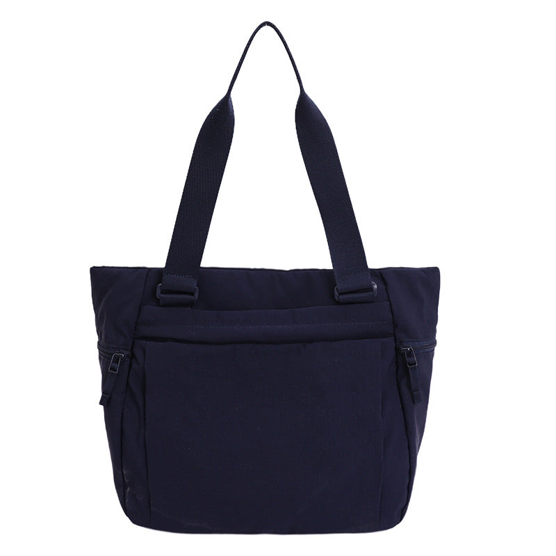 Capacity Totes Female For Class Lightweight Waterproof Nylon Handbags