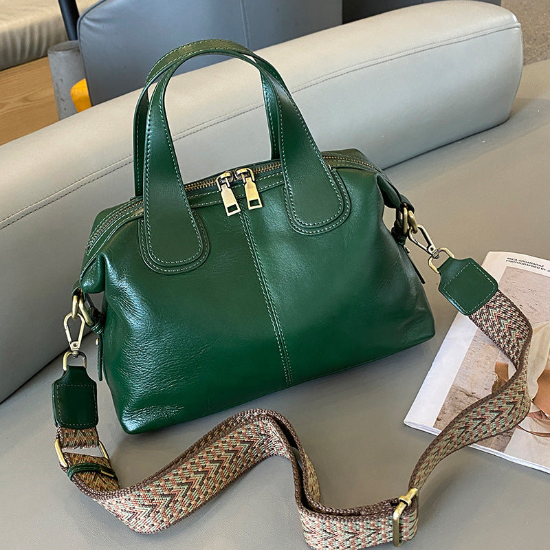 Women's Vegetable Tanning Leather High Sense Vintage Women's Handbag