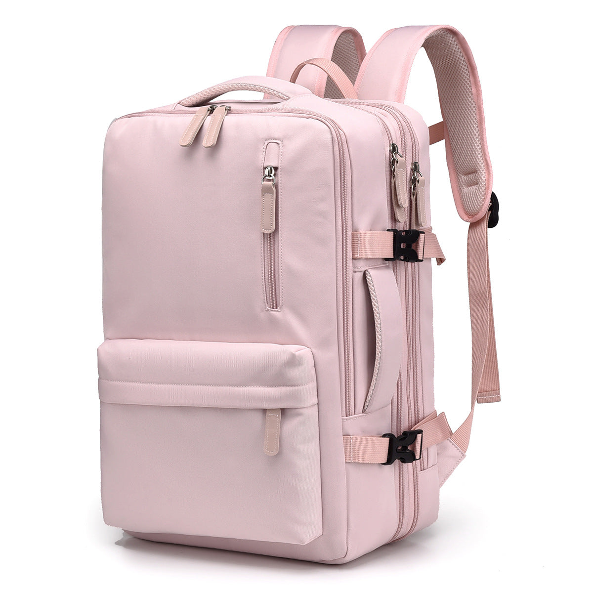 Women's & Men's Short Distance Lightweight Scalable Large Capacity Business Backpack