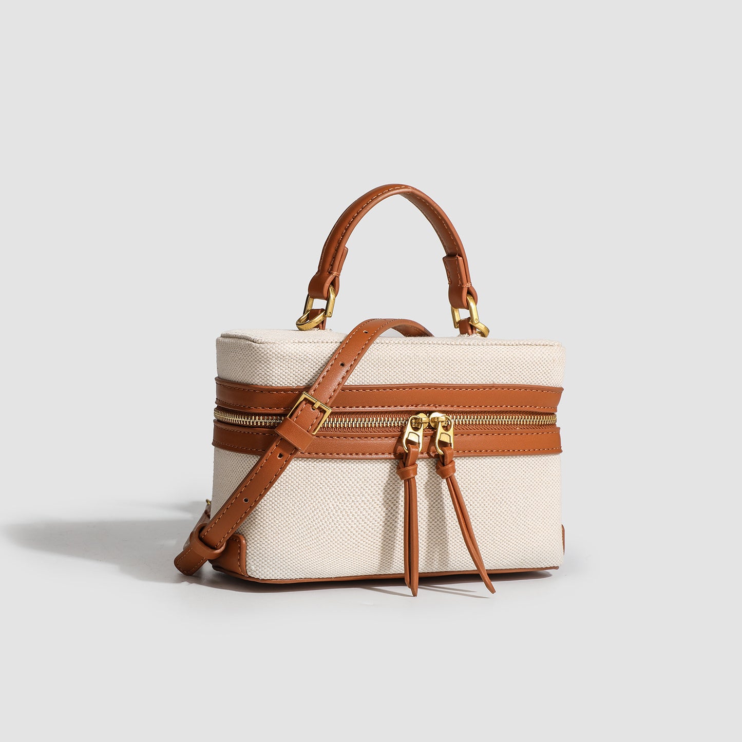 Retro Canvas Stitching Box Commute Portable Bags