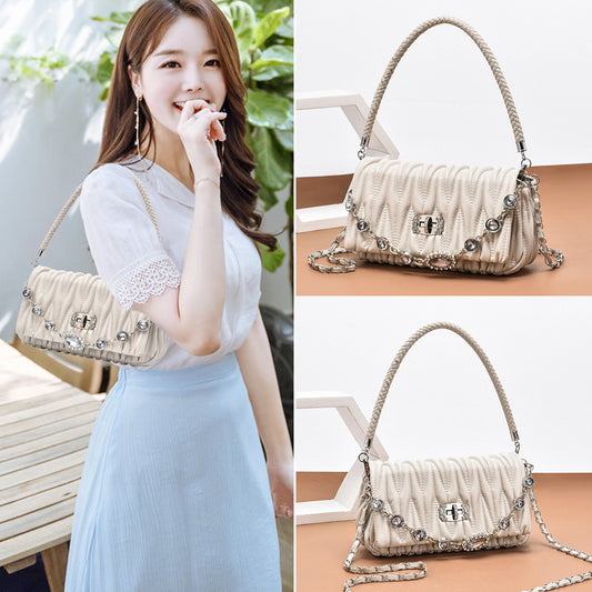 Women's French Minority Pearl Fashionable Underarm High-grade Versatile Women's Messenger Bag