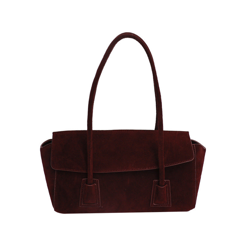 Women's Senior Niche Wings Style Suede Commute Underarm Bags