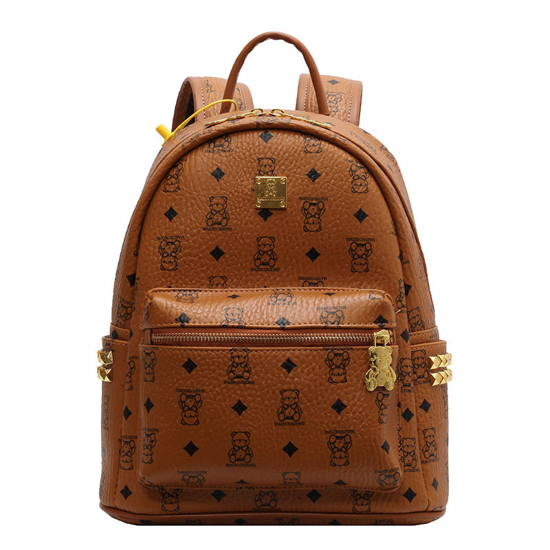 Birthday Gift Cute Bear Commuter Trendy Female Backpacks