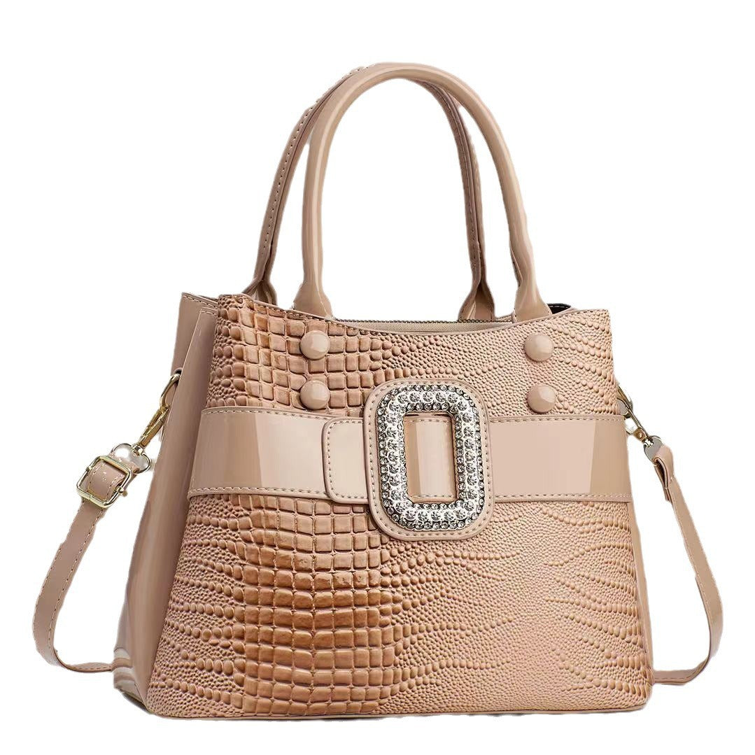 Women's Pattern Mother Stylish Elegant Versatile Large Bucket Bag