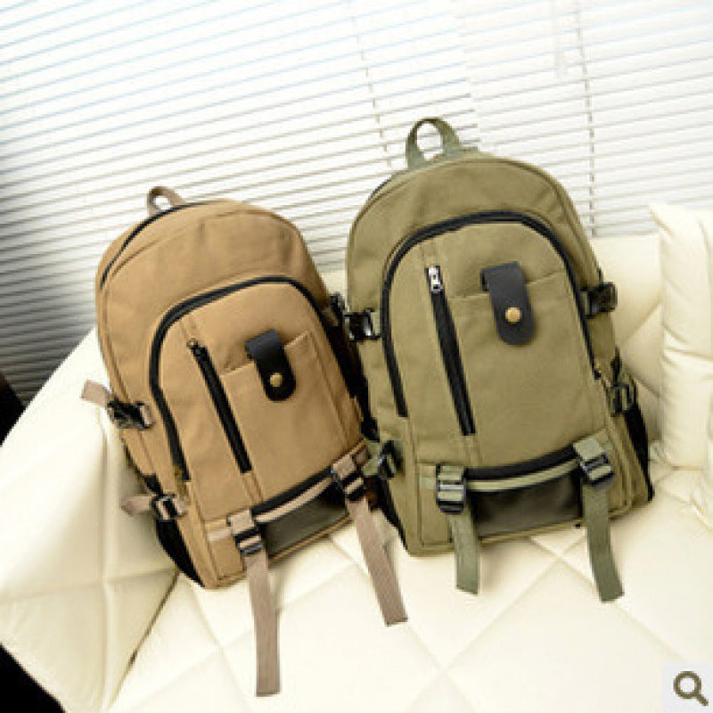 Men's Site Tools Canvas Labor Protection Repair Woodworking Leisure Backpack