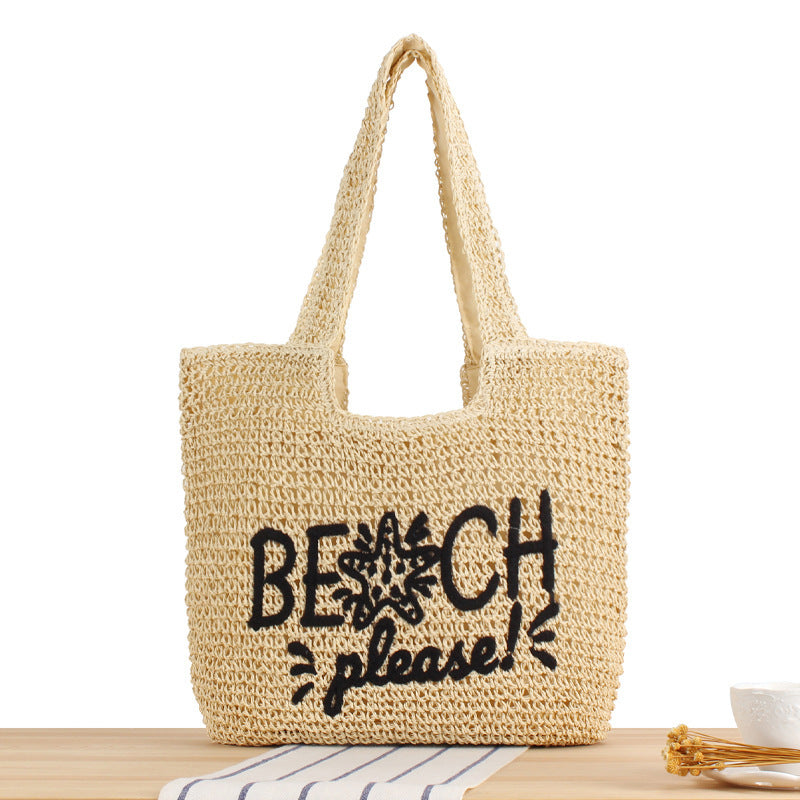 Women's Trend Woven Mori Style Large Capacity Bags