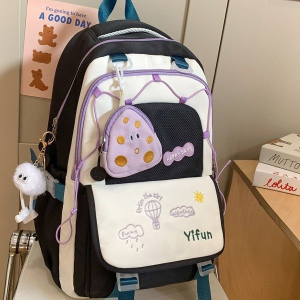 Color Cute Lightweight Large Capacity Versatile Backpacks