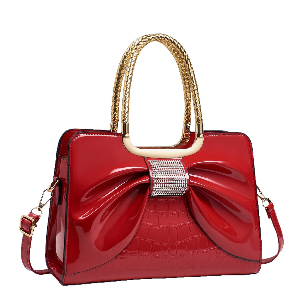 Women's Bow Design Simple Sweet Fashion Commuter Handbags