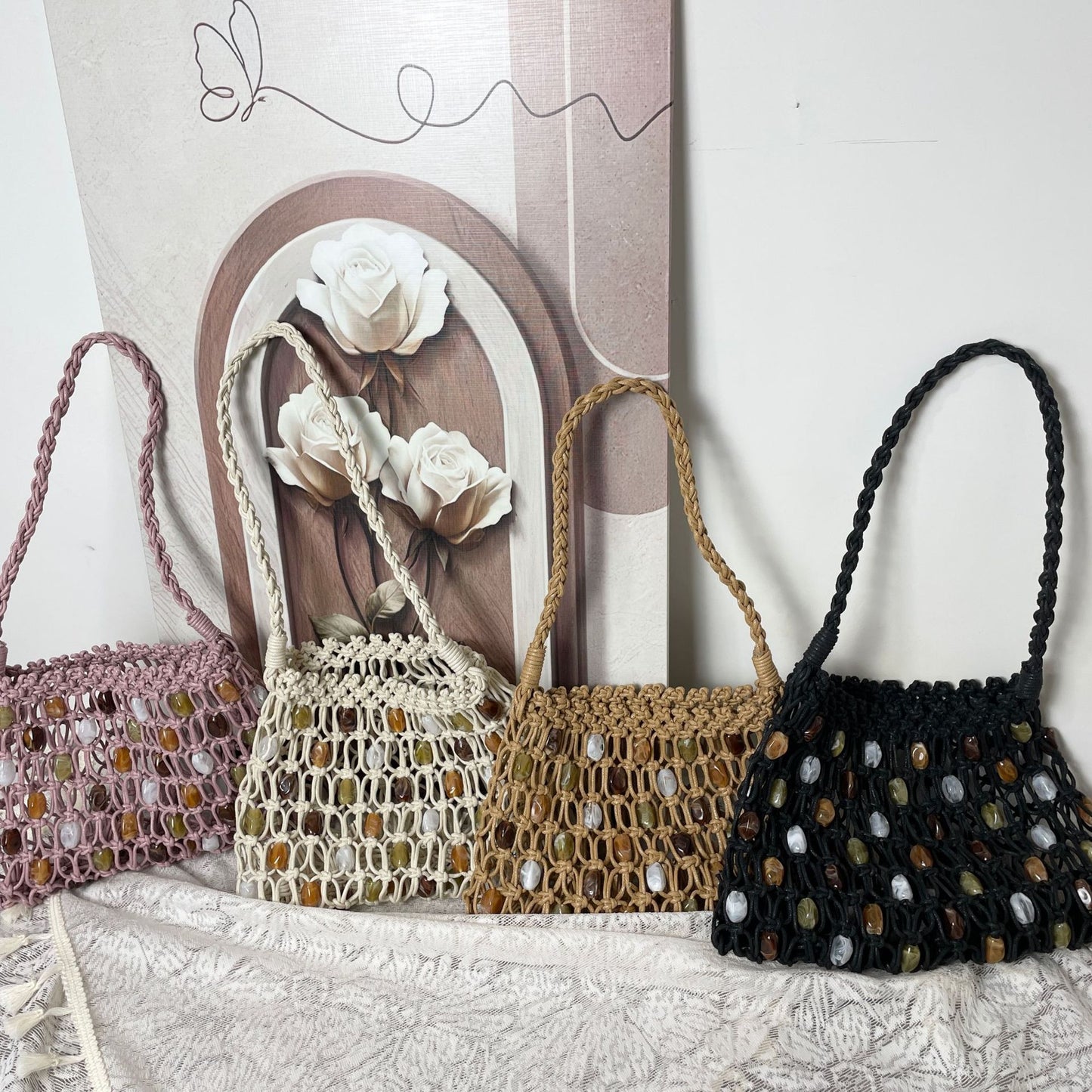 Women's Summer Vacation Leisure Beach Handmade Wax Bags