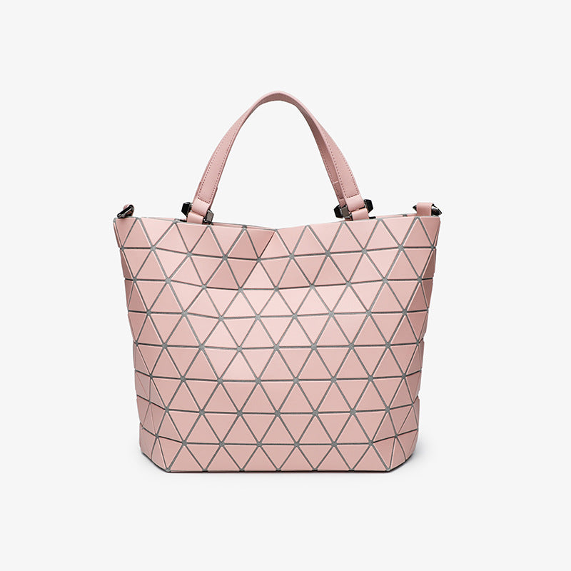 Large Capacity Frosted Steamed Crystal Bun Fashion Rhombus Women's Messenger Bag