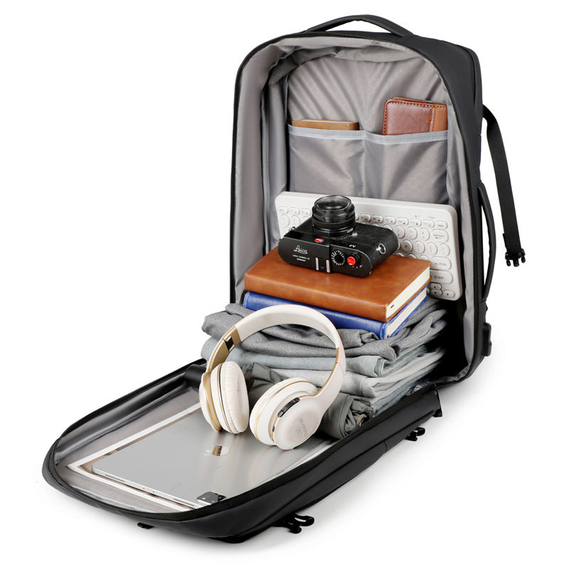 Men's Scalable Large Capacity Fashion Computer Inch Business Backpack