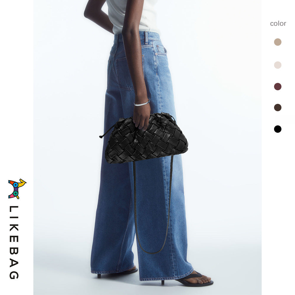 Pleated Cloud Fashion Croissant Senior Niche Women's Messenger Bag