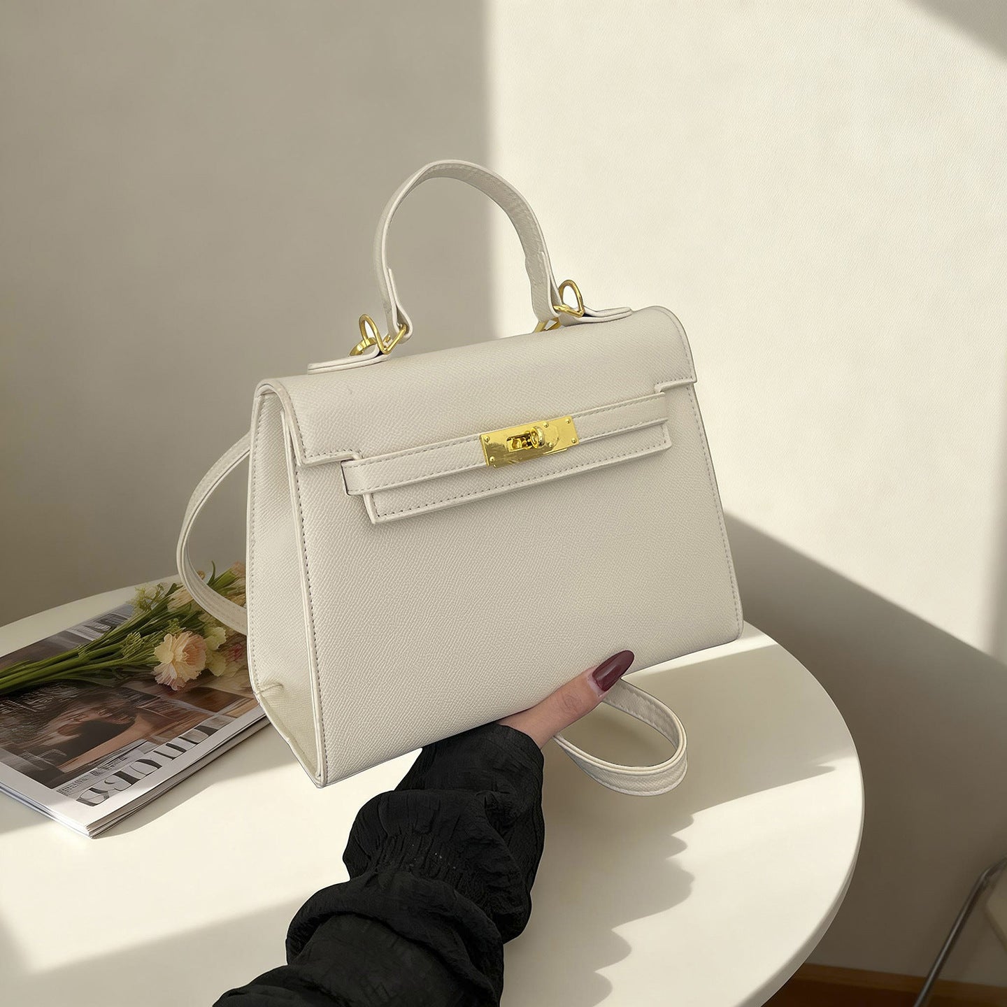 Women's High-grade French Style Light Luxury Kelly Women's Messenger Bag